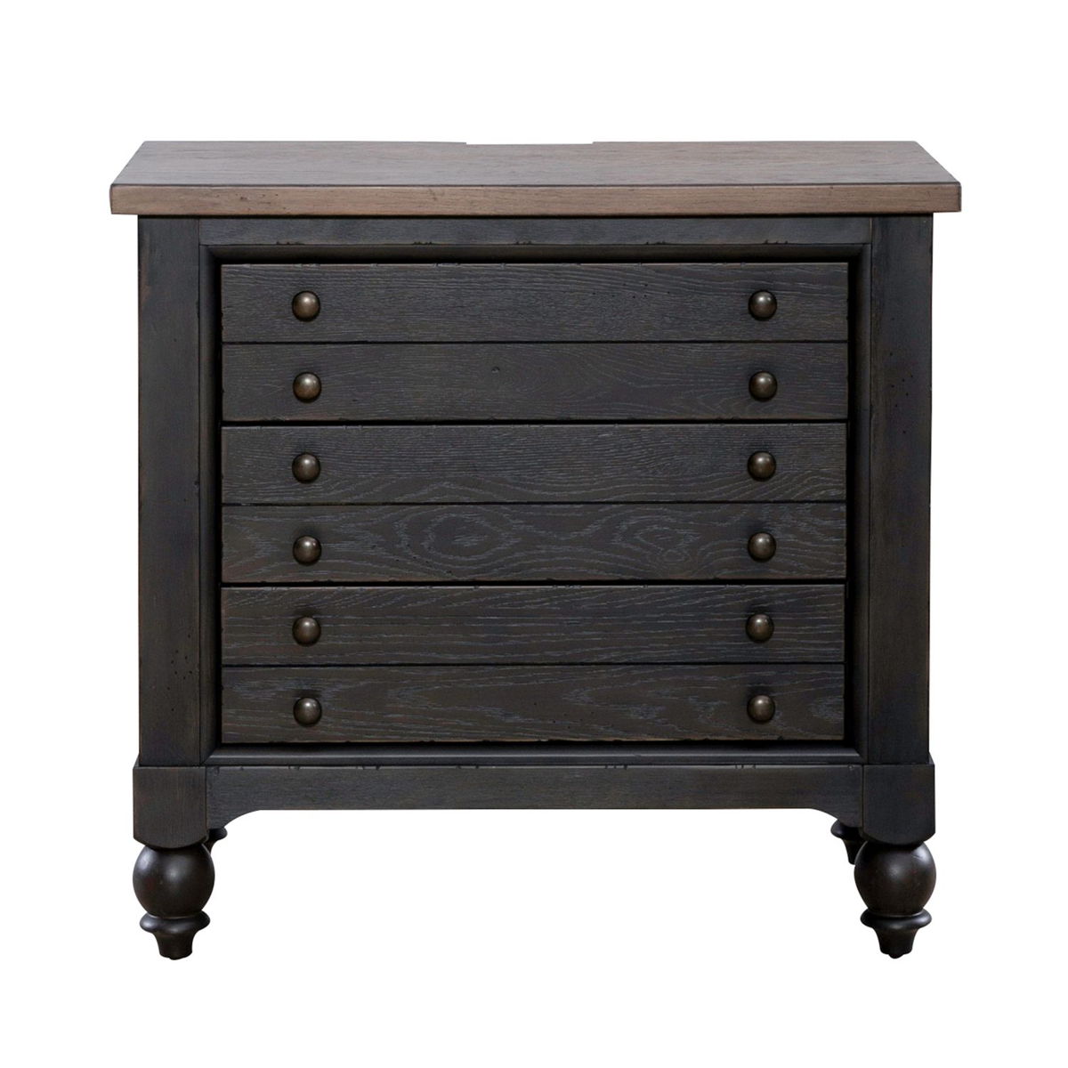 Americana Farmhouse - Bedside Chest With Charging Station - Image 4