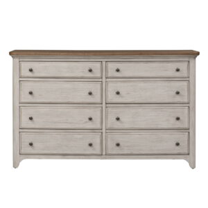 Farmhouse Reimagined - 8 Drawer Dresser - White