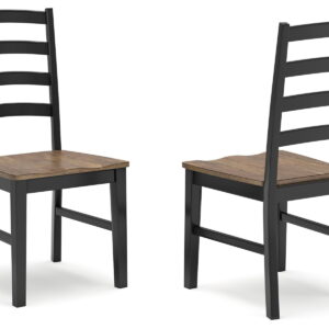 Wildenauer - Dining Room Side Chair (Set of 2) - Brown / Black