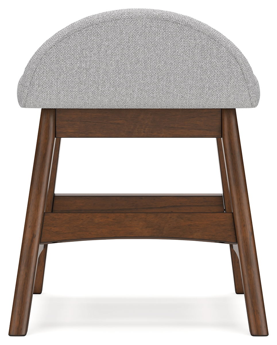 Lyncott - Home Office Desk Chair - Light Gray / Brown - Image 6