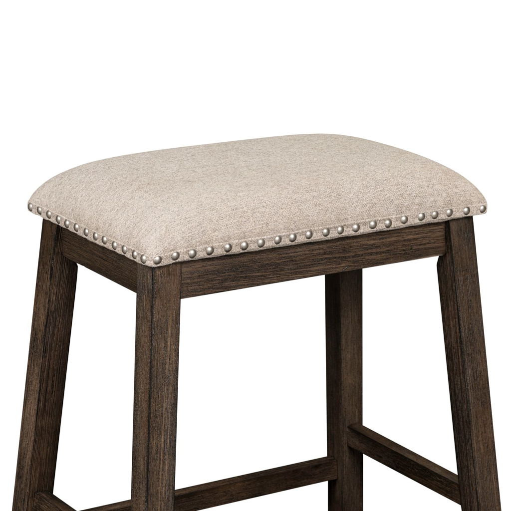 Harrison - Upholstered Console Stool - Espresso - Image 5