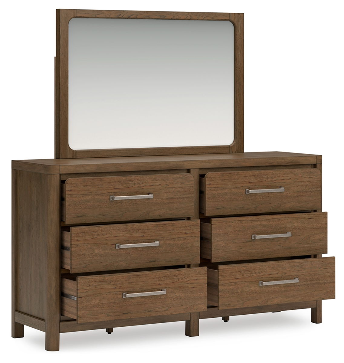 Cabalynn - Dresser And Mirror - Light Brown - Image 9