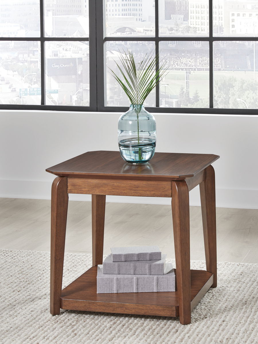 Trenmour - Square End Table - Medium Brown - Image 2