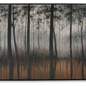 Philyra - Wall Art - Black / Orange / Silver