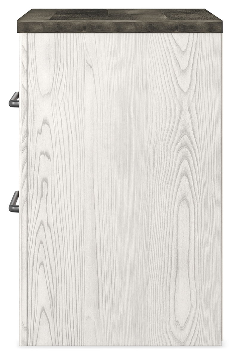 Gerridan - Two Drawer Night Stand - White / Gray - Image 6