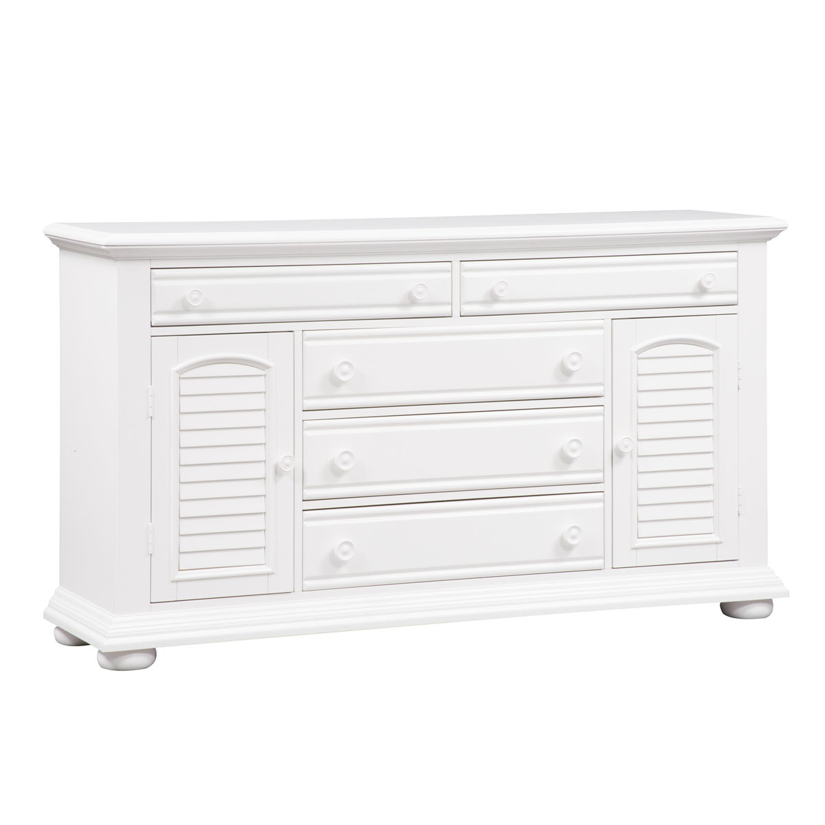 Summer House - 2 Door 5 Drawer Dresser - Oyster White - Image 3