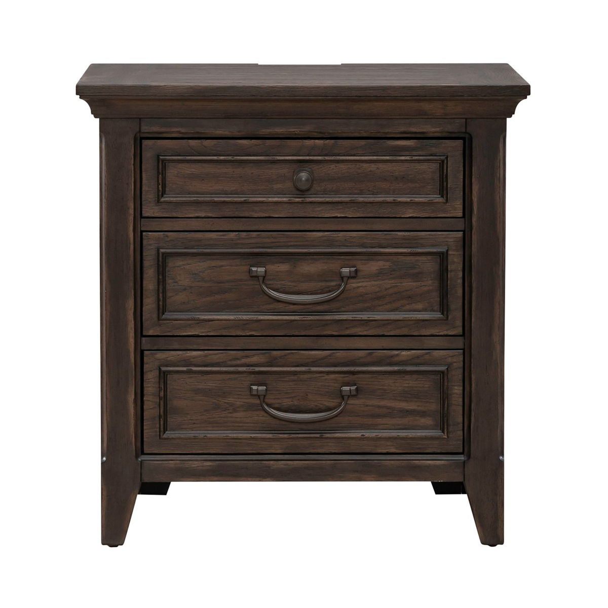 Paradise Valley - Nightstand With Charging Station - Saddle Brown - Image 6