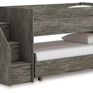 Frandern - Twin Over Twin Loft Bed - Gray