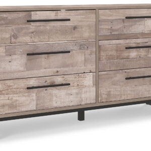 Neilsville - Six Drawer Dresser - Vinyl-Wrapped - Whitewash