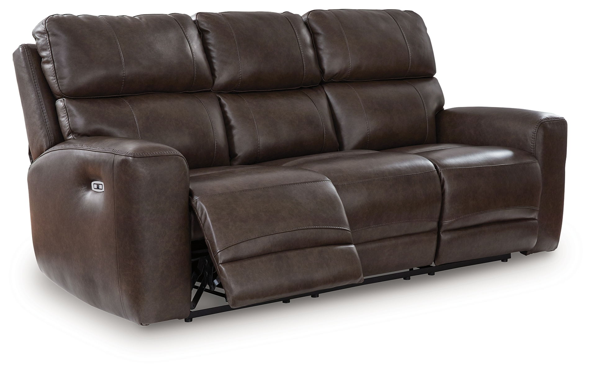 Crossplex - Power Reclining Sofa With Adjustable Headrest - Smoke - Image 4