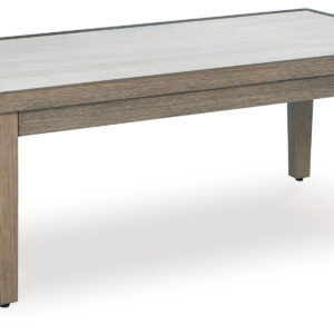 Rainier Ranch - Rectangular Cocktail Table - Brown / Beige
