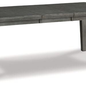 Hallanden - Rectangular Dining Room Butterfly Extension Table - Gray