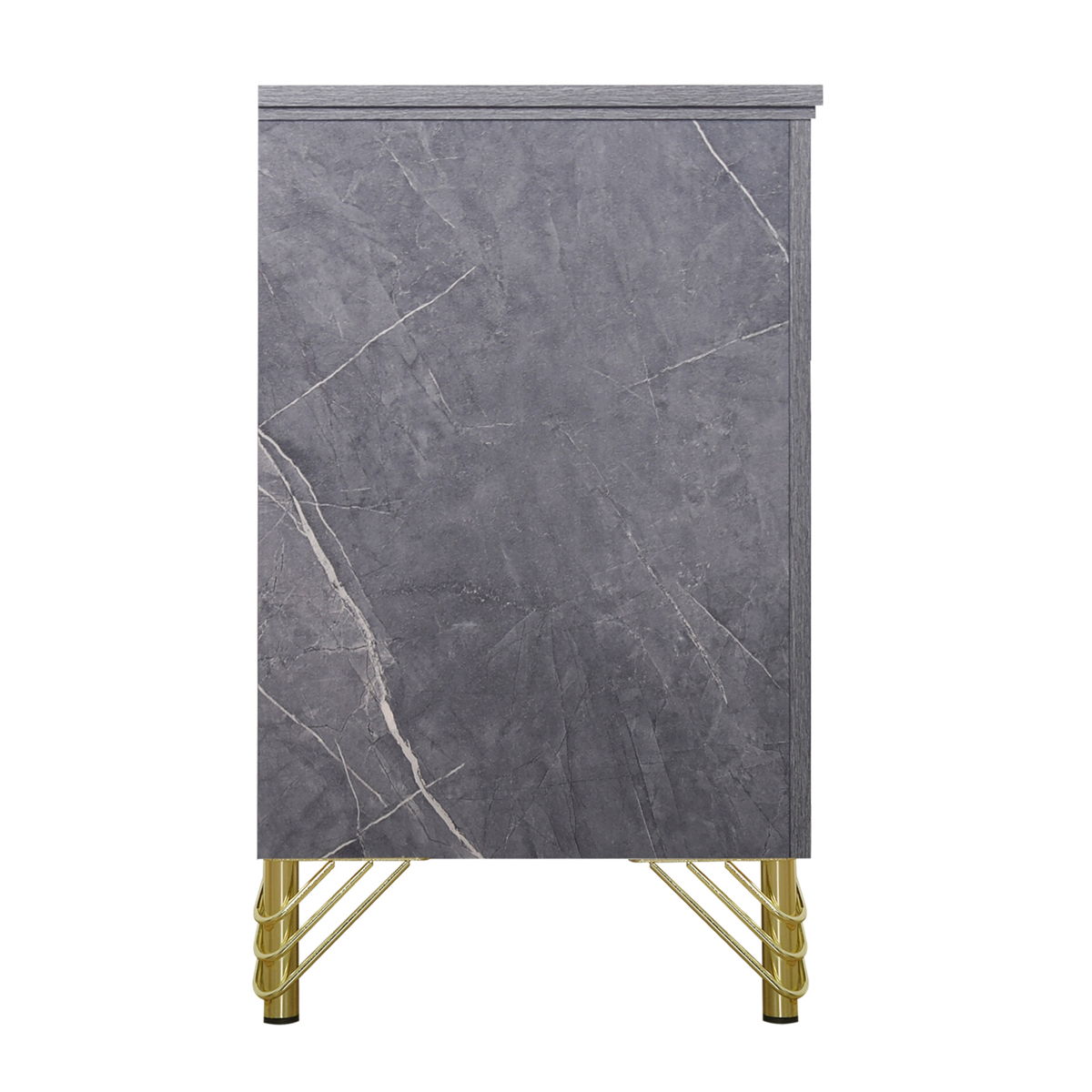 Symmetry - 2 Drawer Nightstand - Charcoal - Image 4