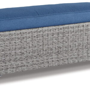 Naples Beach - Bench with Cushion - Light Gray