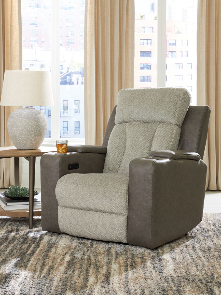 WhipLash - Power Recliner With Adj Headrest - Sisal - Image 9