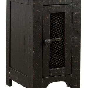 Valebeck - Chair Side End Table - Black / Brown