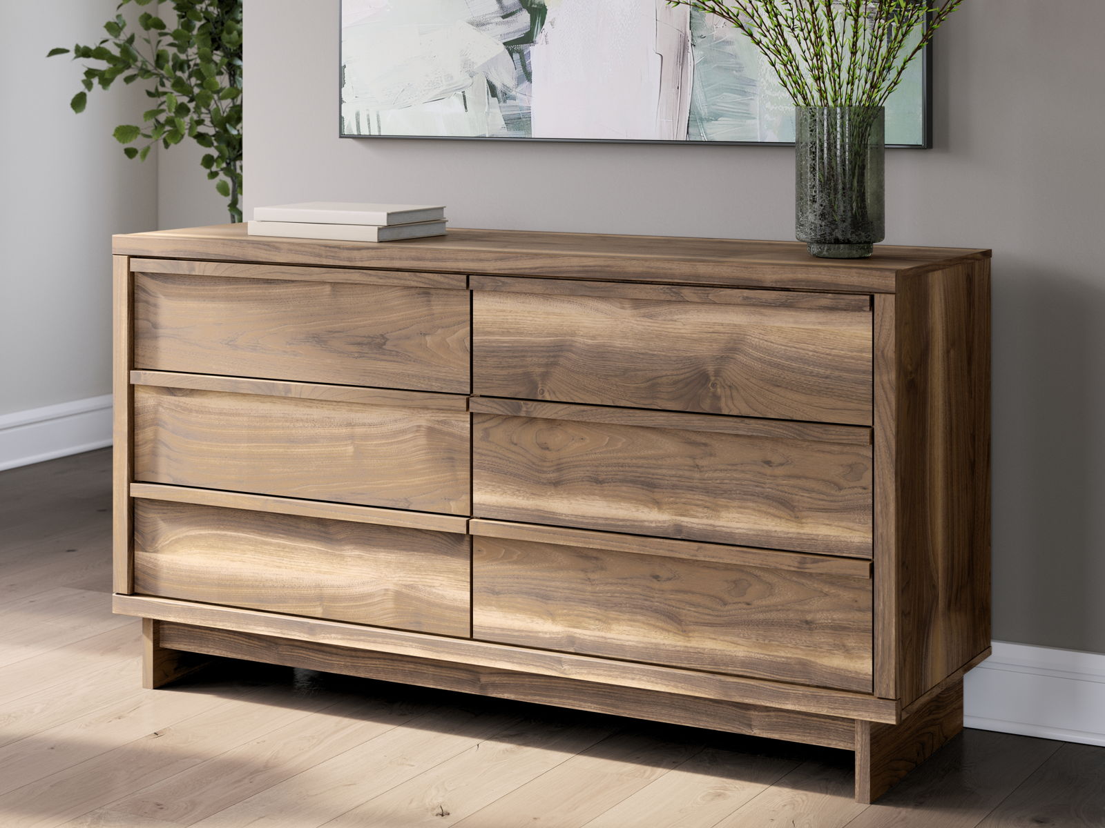 Chirason - Six Drawer Dresser - Brown - Image 7