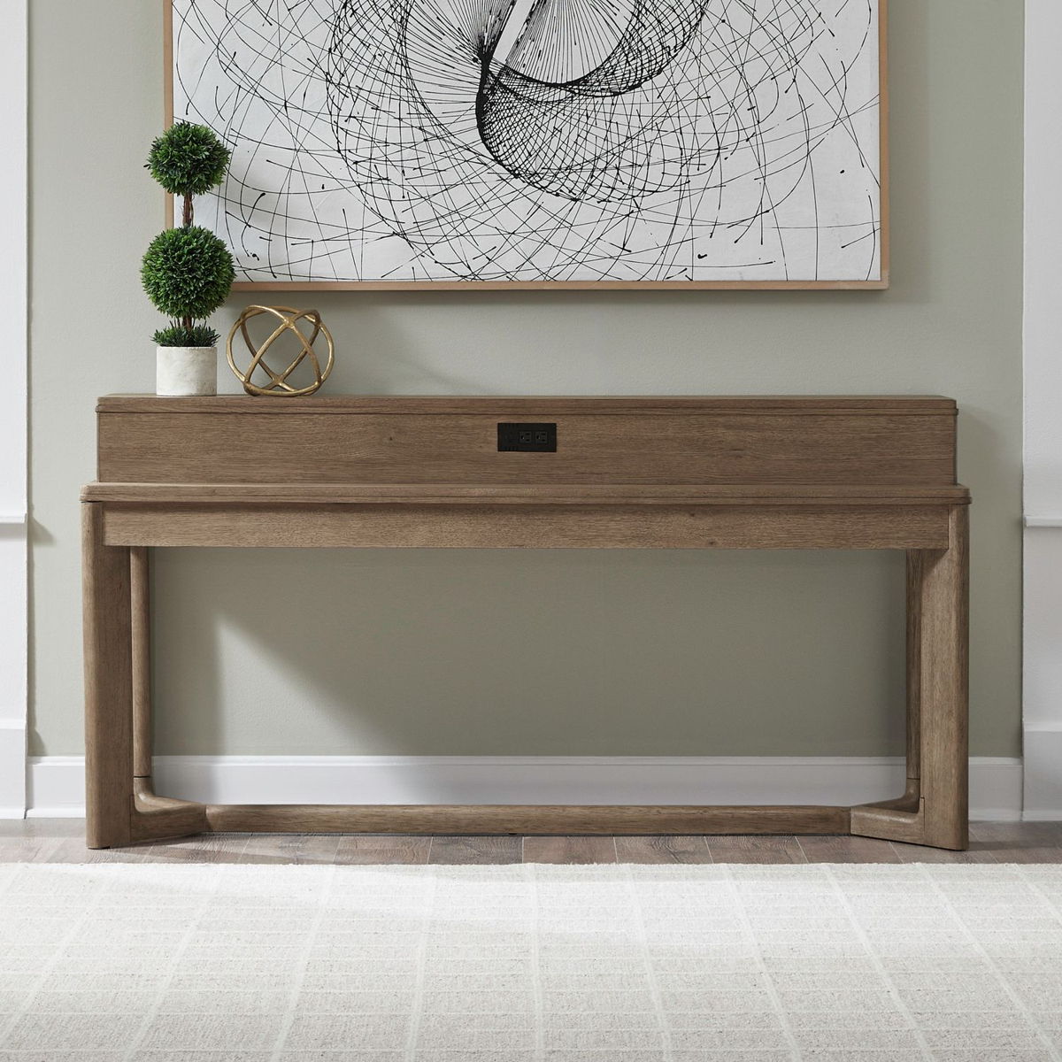Ballentine - Console Bar Table - Weathered Bronze