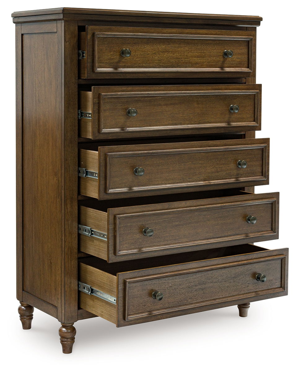 Sturlayne - Five Drawer Chest - Brown - Image 3