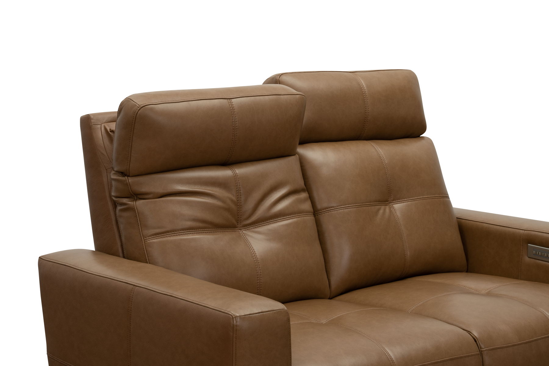Cara - Loveseat With Power Recline, Power Headrest And Power Lumbar - Light Brown - Image 4