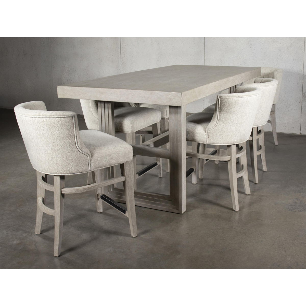 Cascade - Upholstered Curve-Back Counter Stool (Set of 2) - Dovetail - Image 5