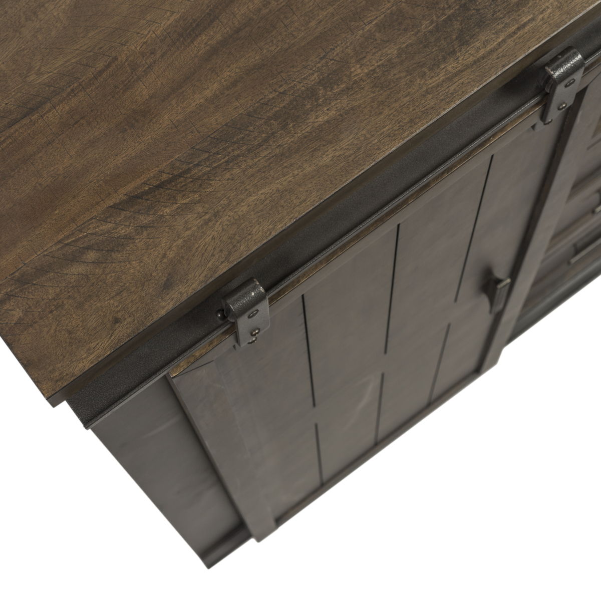 Thornwood Hills - Sliding Door Chest - Rock Beaten Brown - Image 8