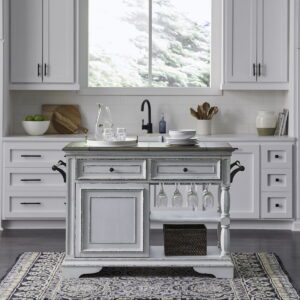 Magnolia Manor - Bar Cart - White