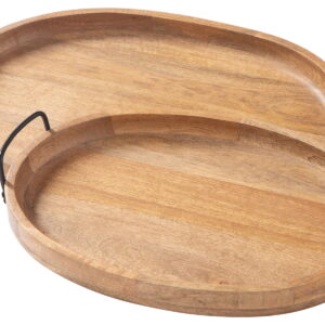 Jocelyne - Tray Set (Set of 2) - Brown / Black