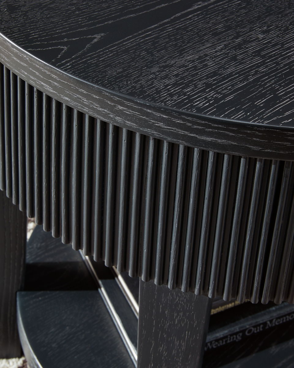 Marstream - Round End Table - Black - Image 4