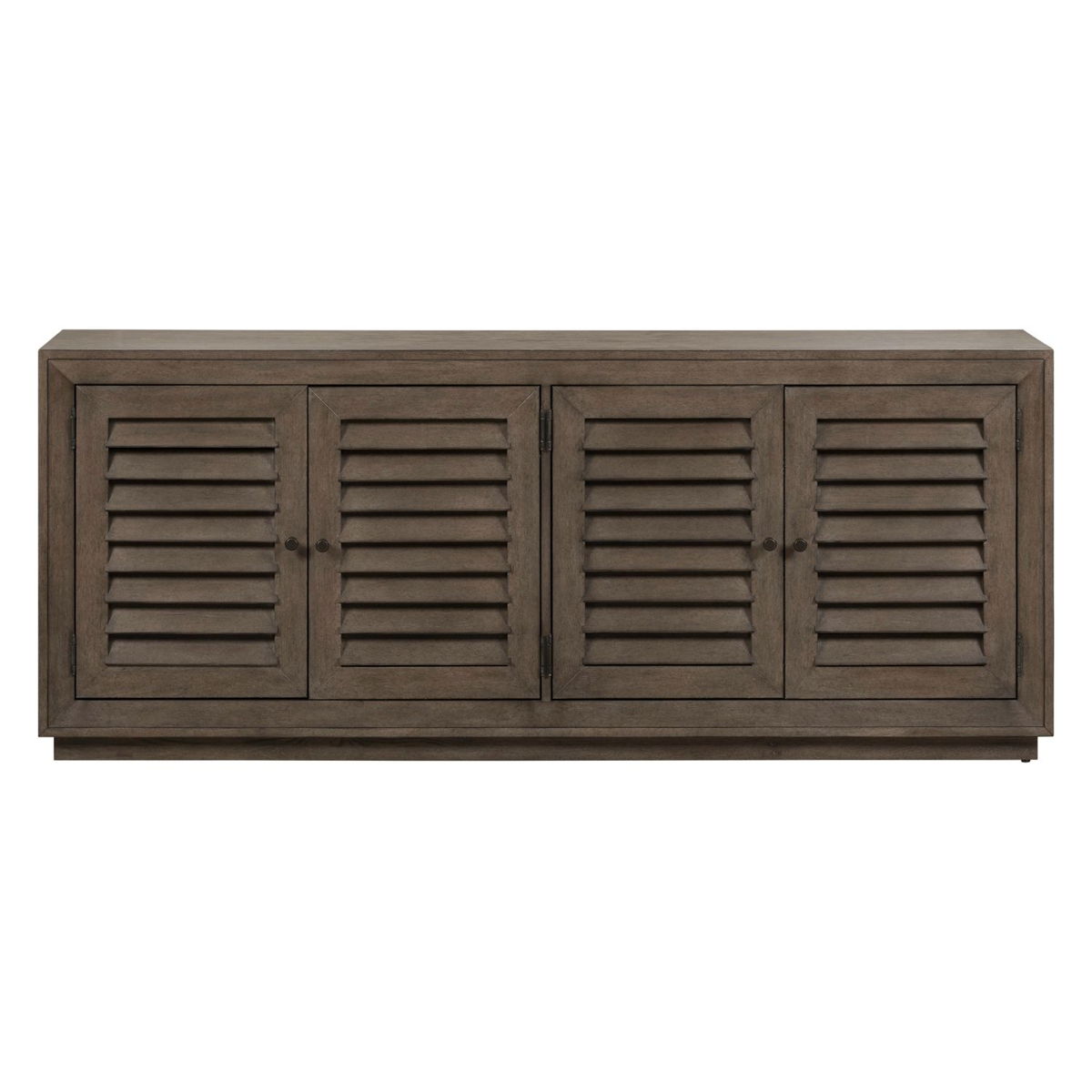 Aspen Sky - 78" TV Console - Weathered Saddle Brown - Image 5