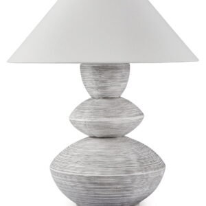 Brickdon - Poly Table Lamp - Distressed White