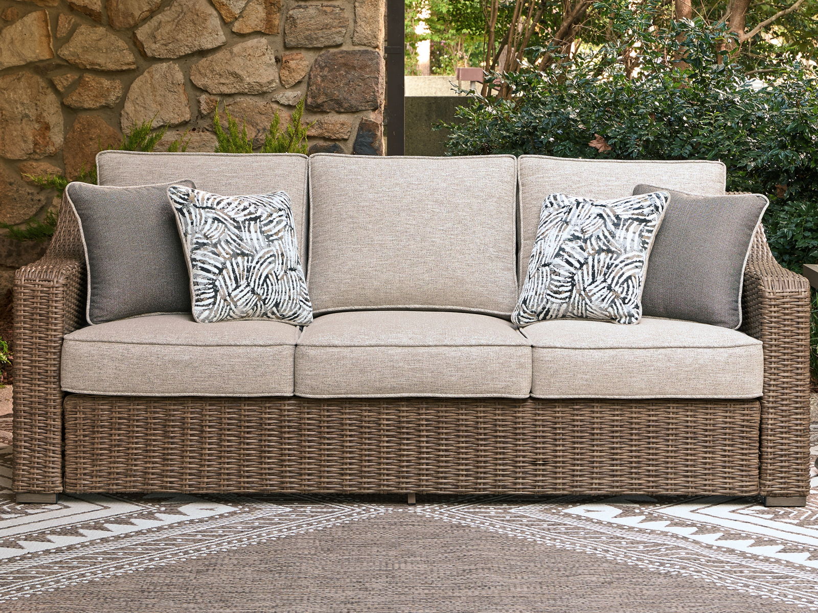 Laguna Heights - Sofa With Cushion - Beige - Image 2