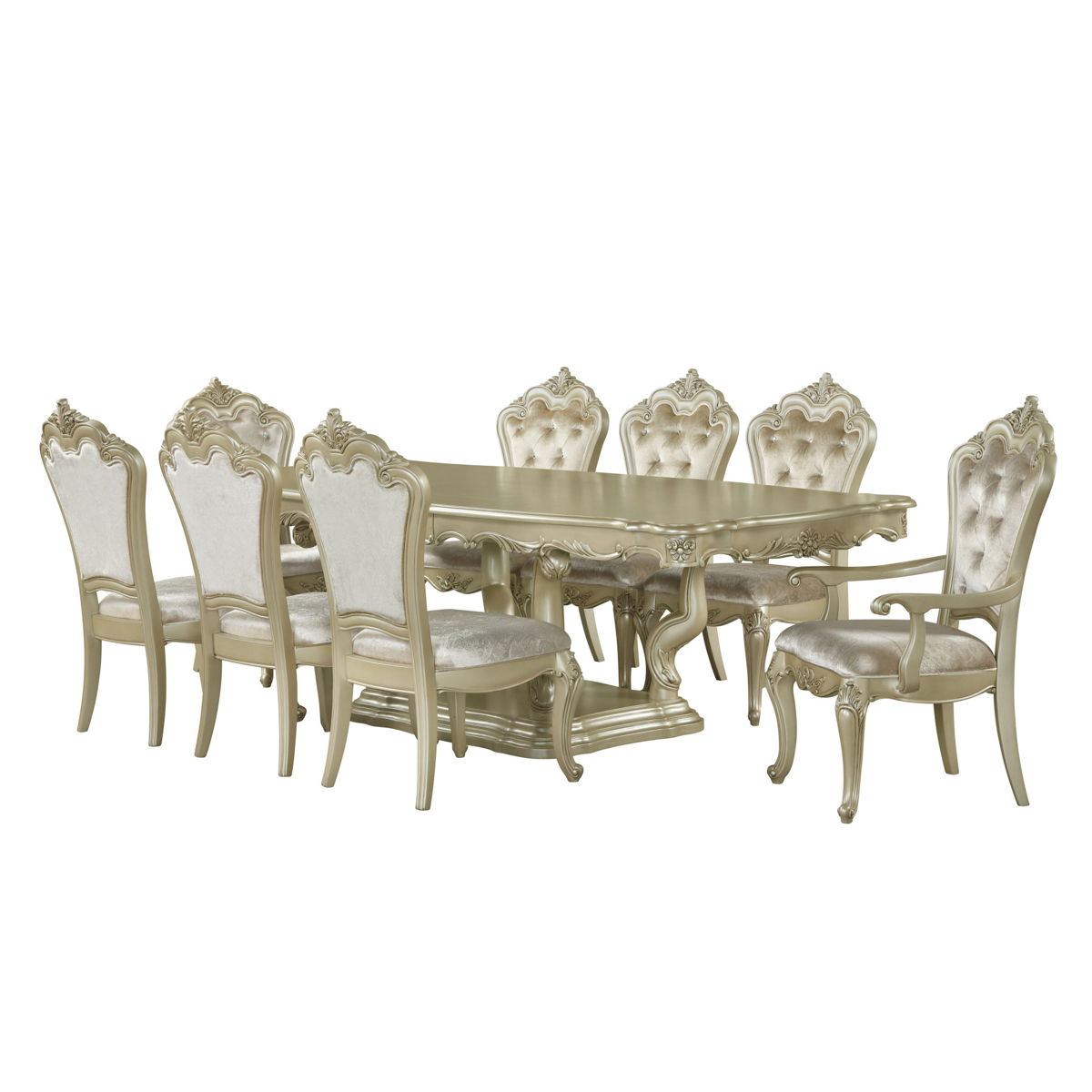 Monique - Arm Chair (Set of 2) - Champagne - Image 6