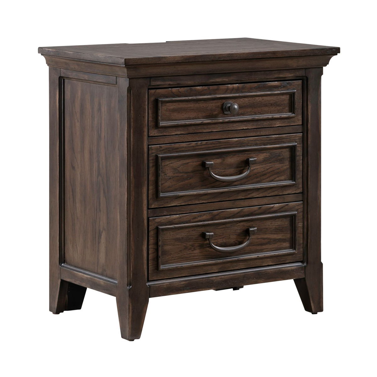 Paradise Valley - Nightstand With Charging Station - Saddle Brown - Image 5