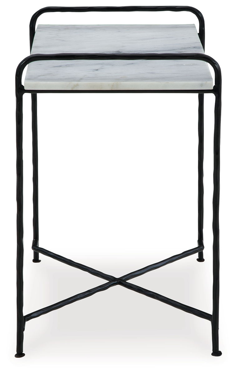 Ashber - Accent Table - White / Black - Image 4