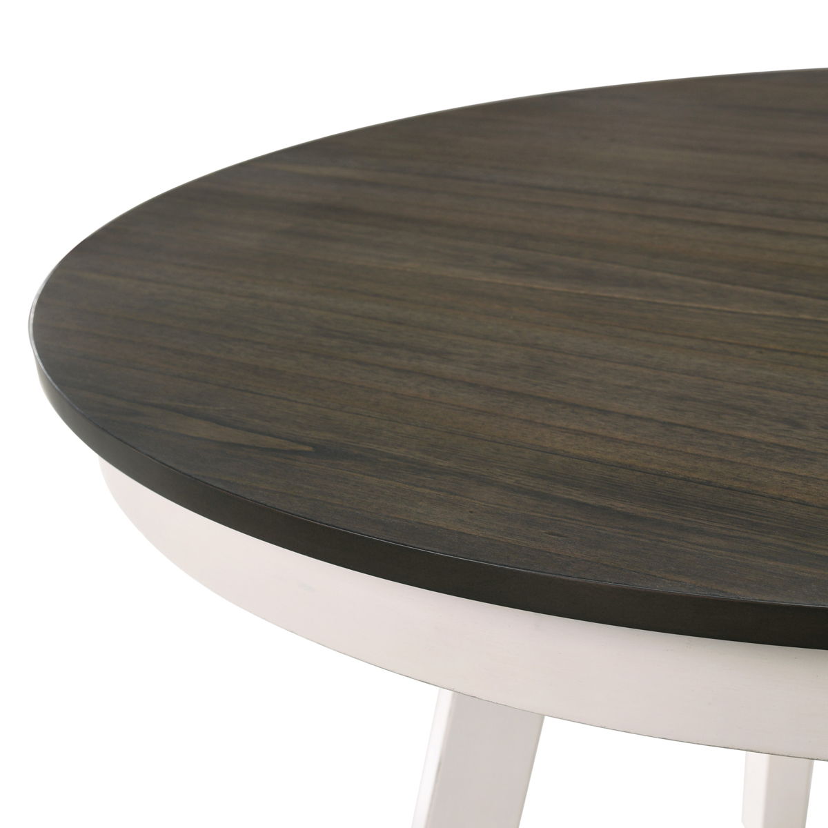 Maisie - Round Table - White / Brown - Image 4