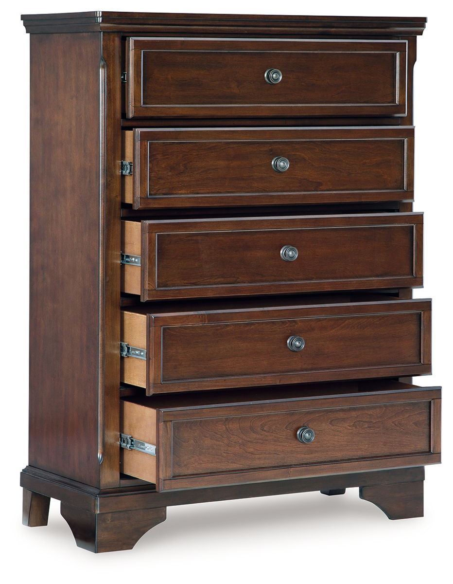 Trellington - Five Drawer Chest - Brown - Image 5