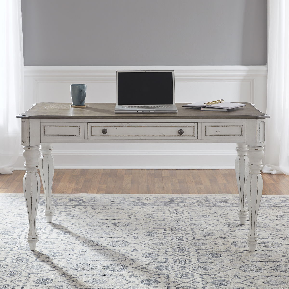 Magnolia Manor - Lift Top Writing Desk - Antique White - Image 3