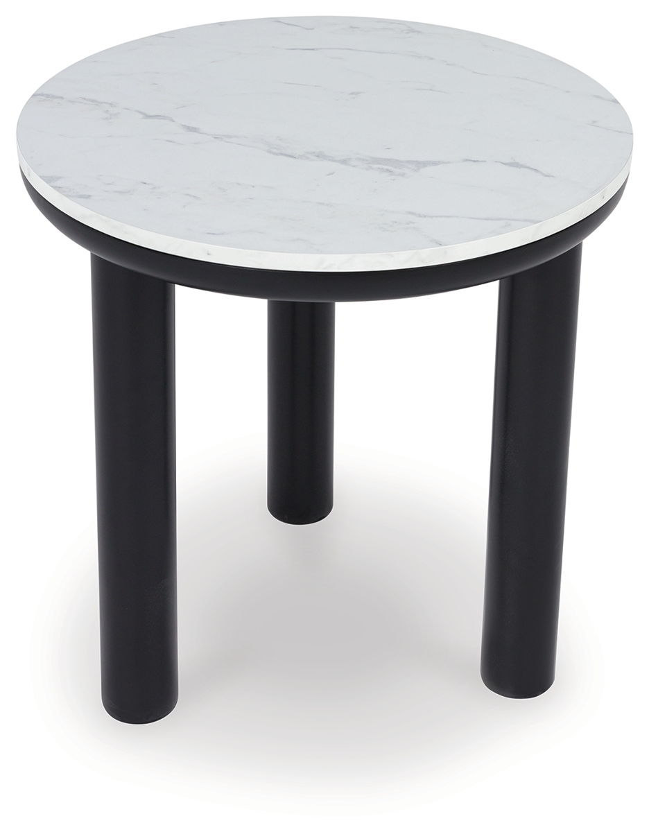 Xandrum - Occasional Table Set (Set of 3) - Black / White - Image 8