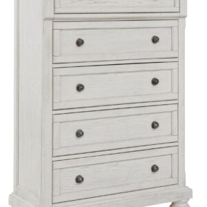 Robbinsdale - Five Drawer Chest - Antique White