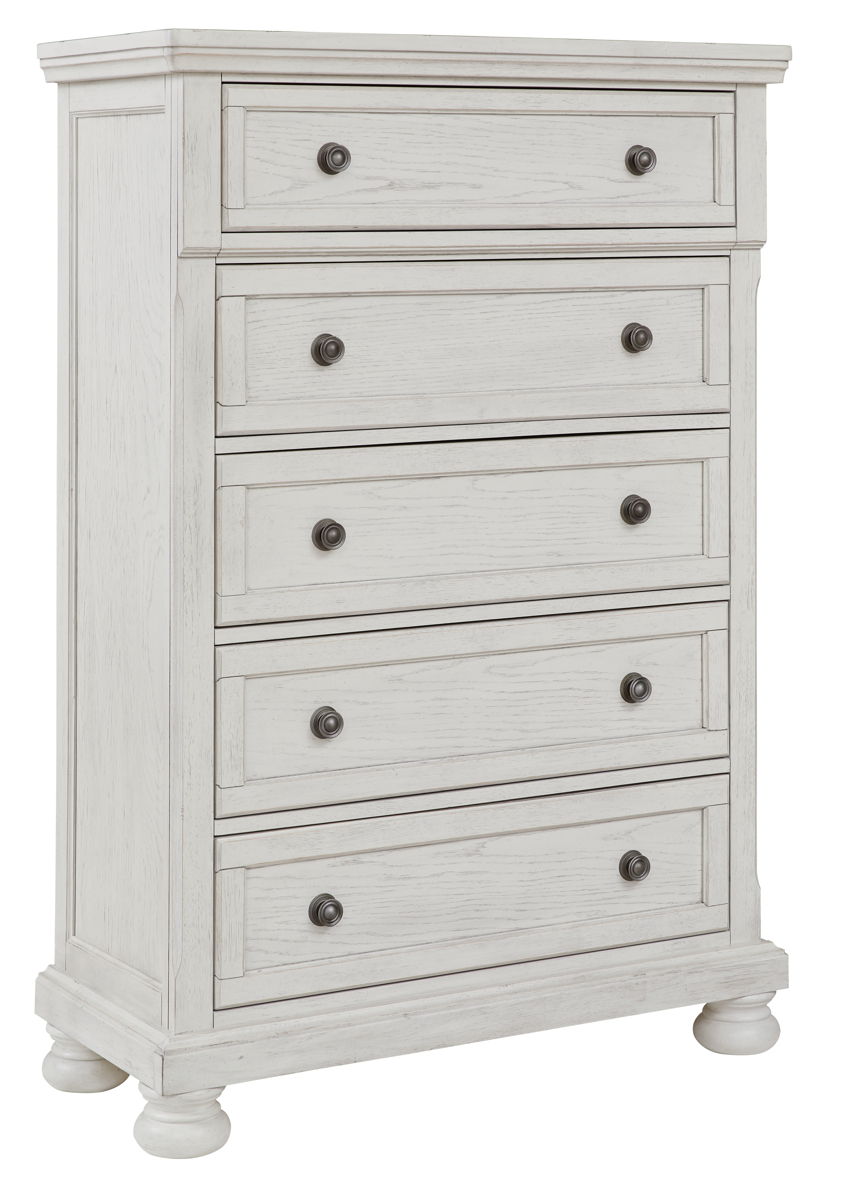 Robbinsdale - Five Drawer Chest - Antique White