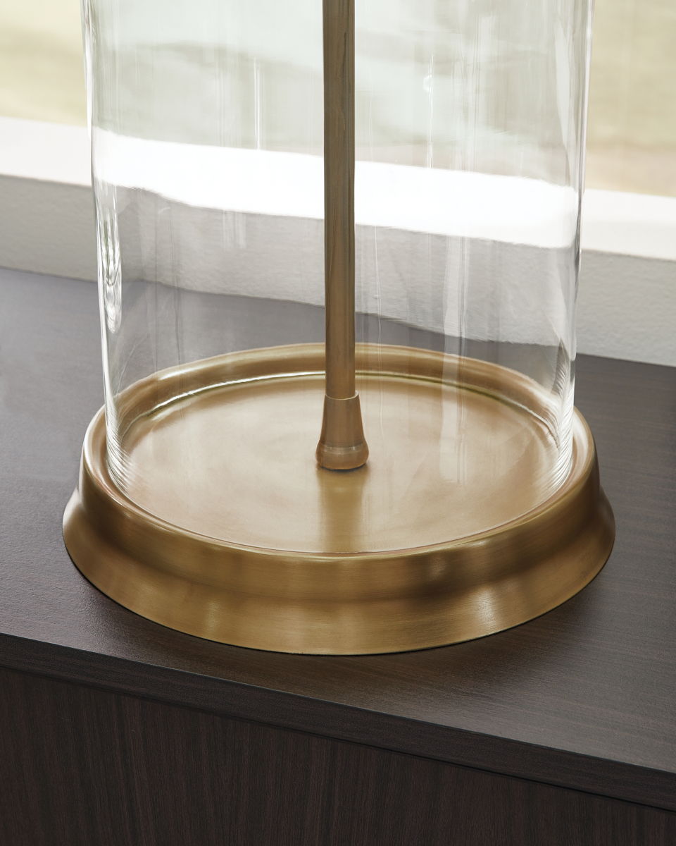 Gizeh - Glass Table Lamp - Clear / Gold Finish - Image 2