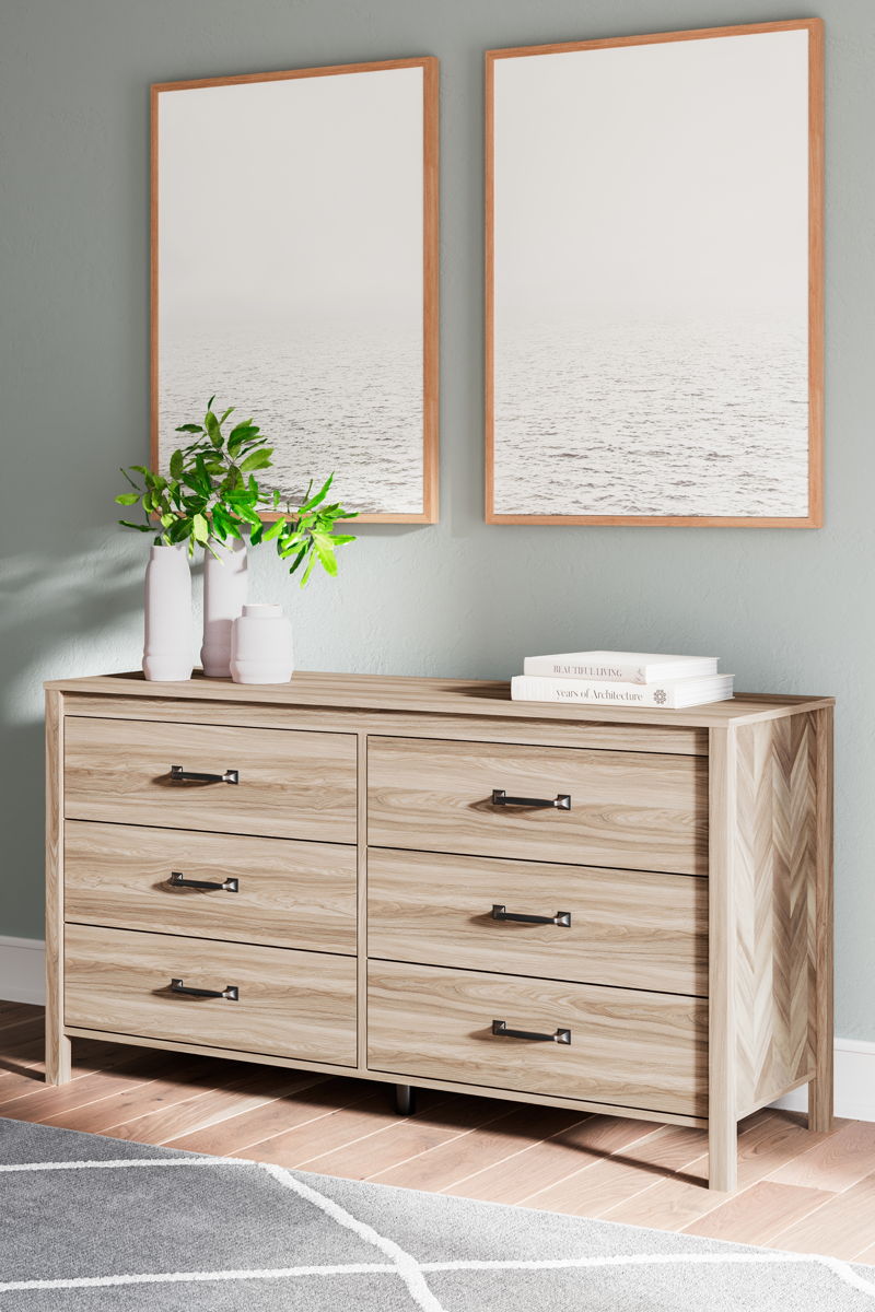 Battelle - Six Drawer Dresser - Tan - Image 8