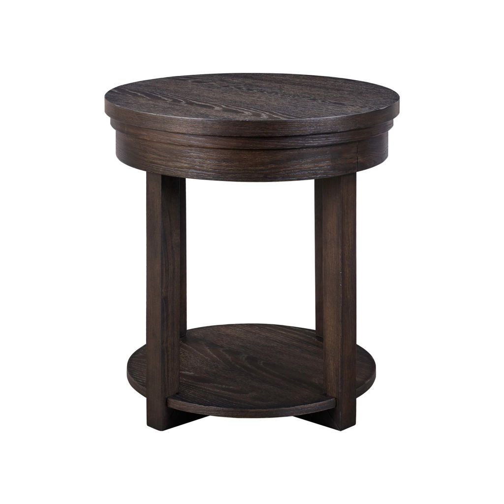 Weston - Round End Table - Peppercorn - Image 4