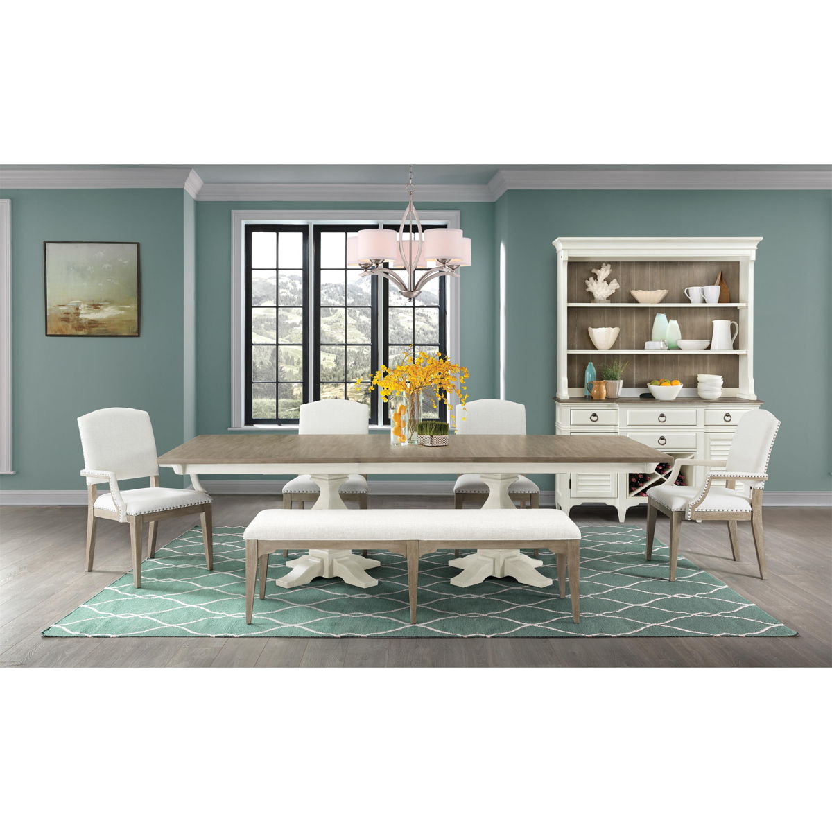 Myra - Upholstered Arm Dining Chair (Set of 2) - Natural - Image 2