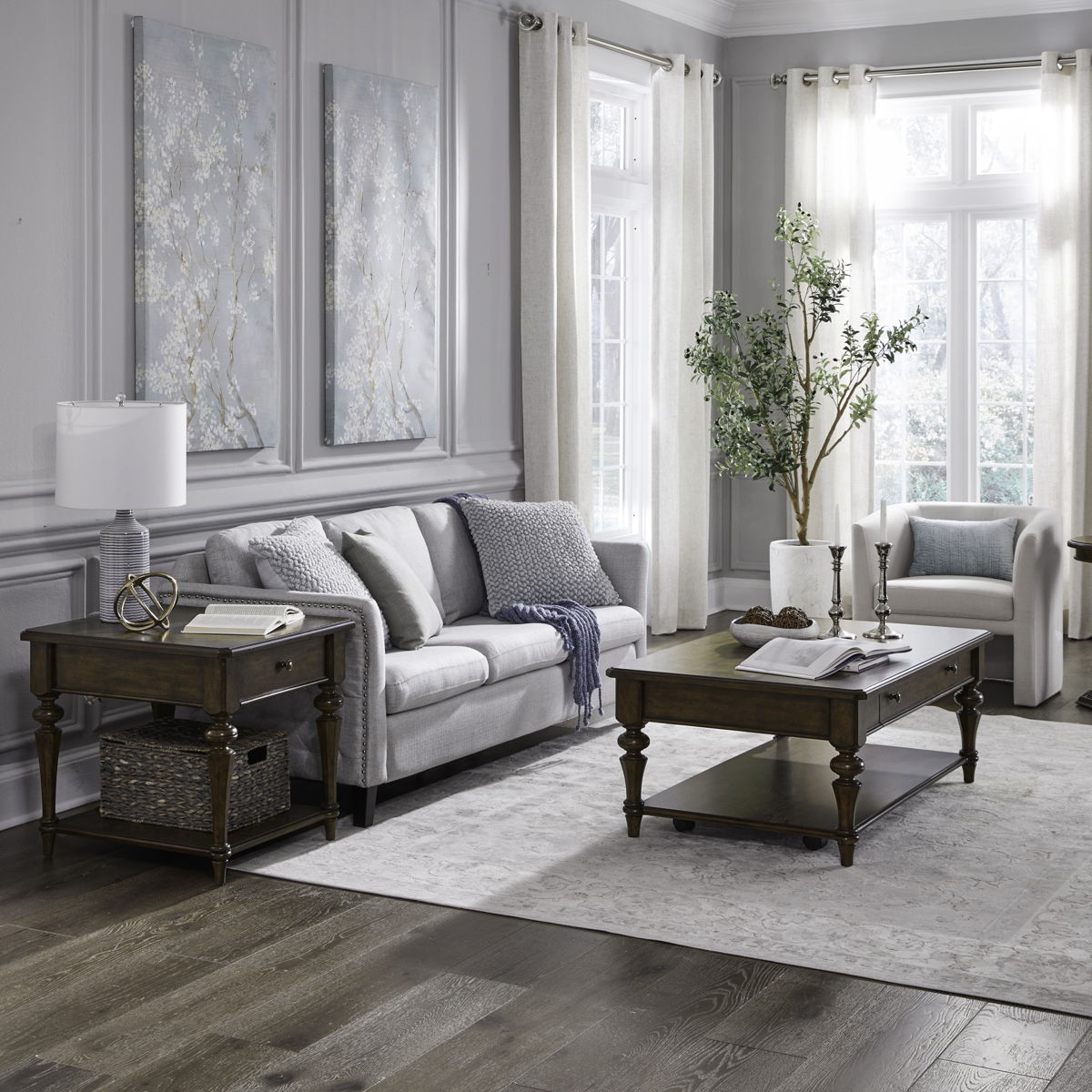 Arden Road - 3 Piece Table Set - Satin Cherry