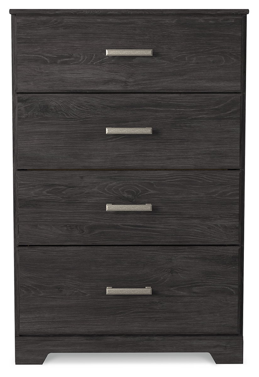 Belachime - Four Drawer Chest - Charcoal - Image 6