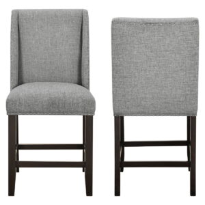 Faust - Counter Chair (Set of 2) - Gray