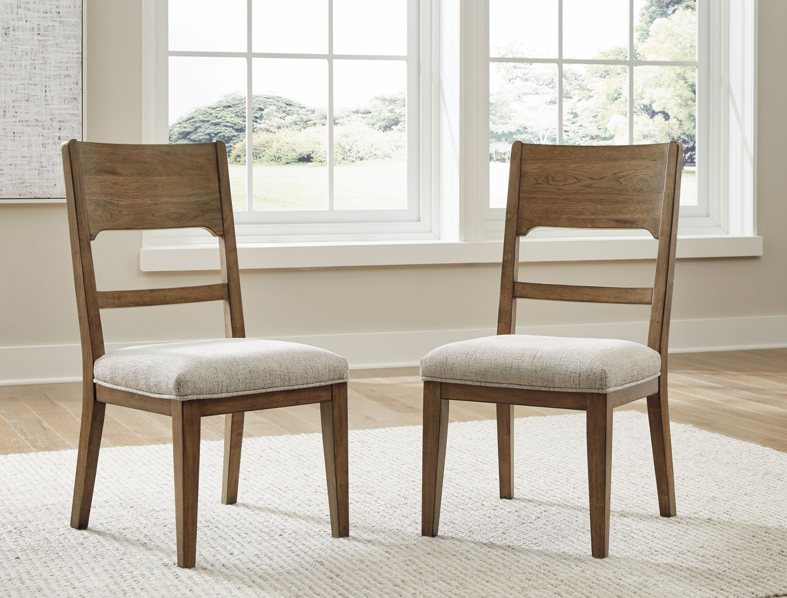 Cabalynn - Dining Uph Side Chair (Set of 2) - Oatmeal / Light Brown - Image 7