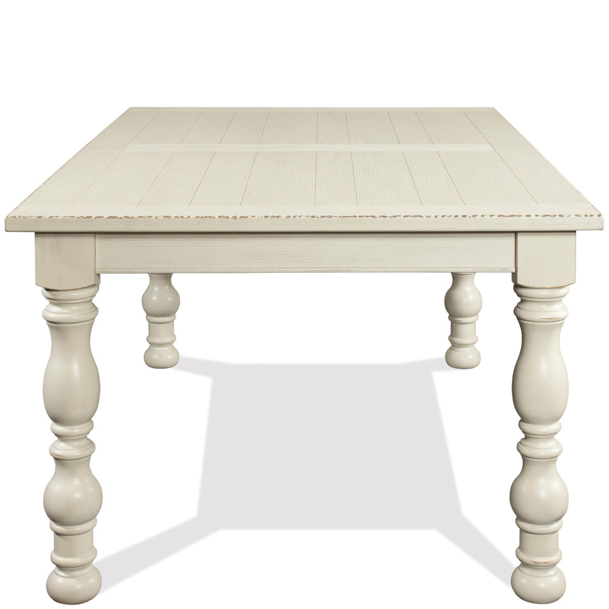 Aberdeen - Rectangle Dining Table - Weathered Worn White - Image 5